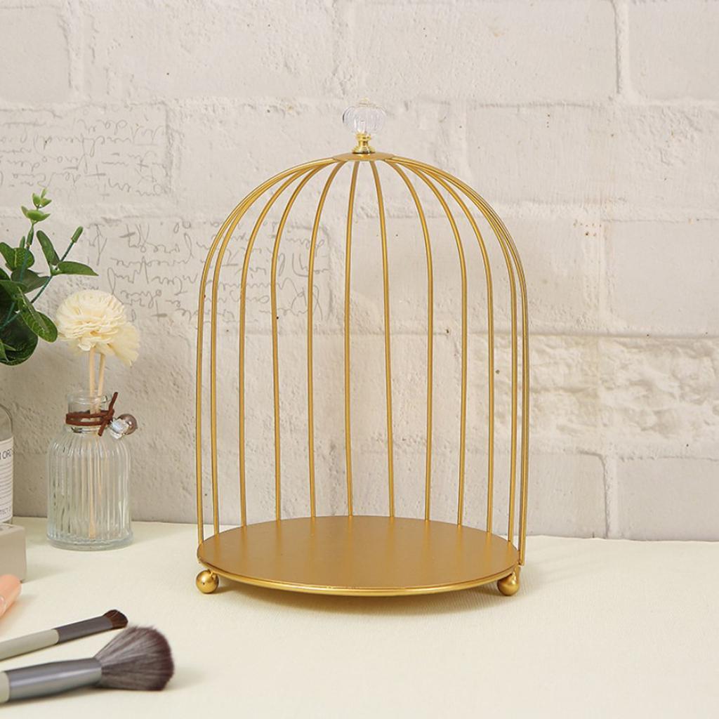 Desk Perfume Organizer Countertop Makeup Rings Rack Holder Shelf 1-Tier