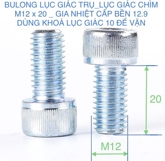 BULONG LỤC GIÁC TRỤ M10 _ M12