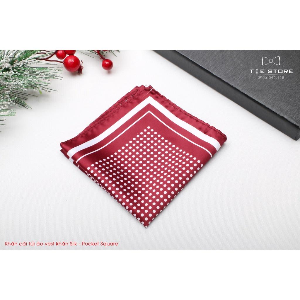 Khăn cài túi áo vest Hàn Quốc- KHĂN LỤA CAO CẤP