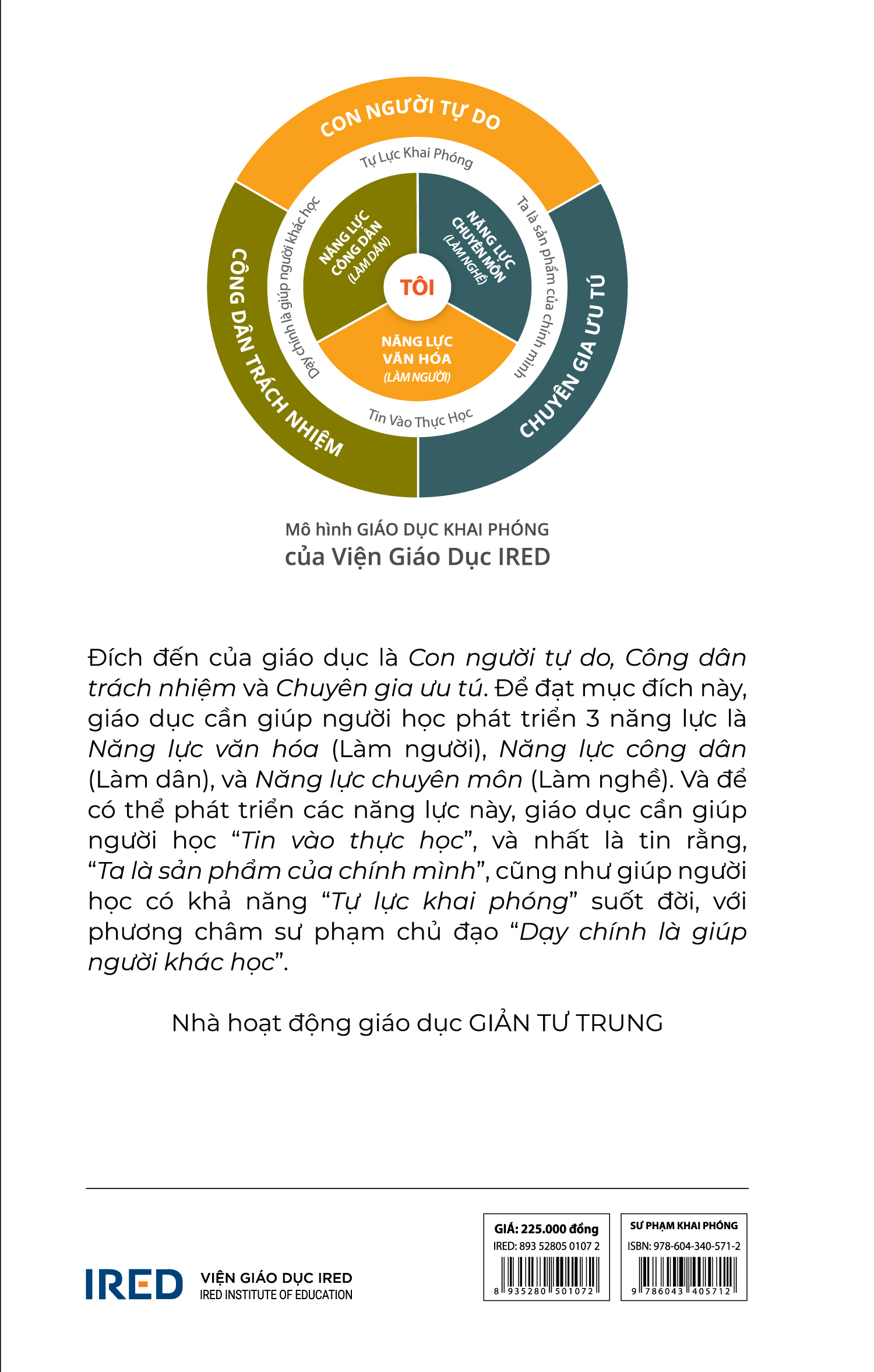 (Bìa Cứng) SƯ PHẠM KHAI PHÓNG - THẾ GIỚI, VIỆT NAM &amp; TÔI - GIẢN TƯ TRUNG (Tiến sĩ, Nhà giáo dục)