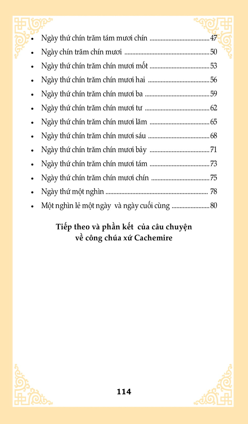 Nghìn Lẻ Một Ngày - Công Chúa Xứ Cachemire