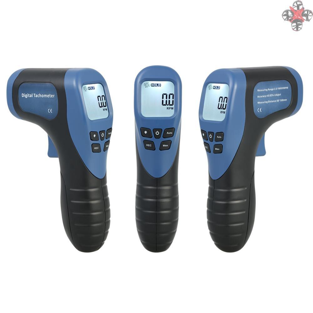 Máy Đo Tốc Độ Gốc Cầm Tay Màn Hình Lcd 2.5-99999rpm Kèm 1 Phụ Kiện