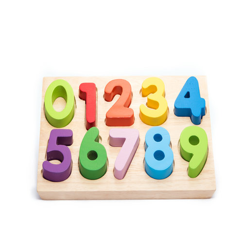 Bảng nhận dạng chữ số đồ chơi gỗ tự nhiên cao cấp an toàn cho trẻ, giáo cụ mầm non, bảng số gỗ đồ chơi