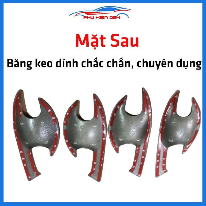 Ốp tay hõm vân cacbon/mạ crom/titan Mazda 3 2015-2016-2017-2018-2019 sáng bóng chống trầy bảo vệ cửa xe ô tô