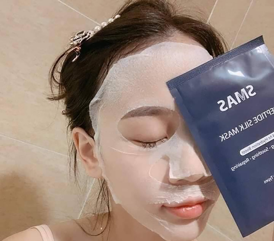 Mặt Nạ Cấp Ẩm, Phục Hồi Da SMAS Peptide Silk Mask 24H Hydration Boost 25g