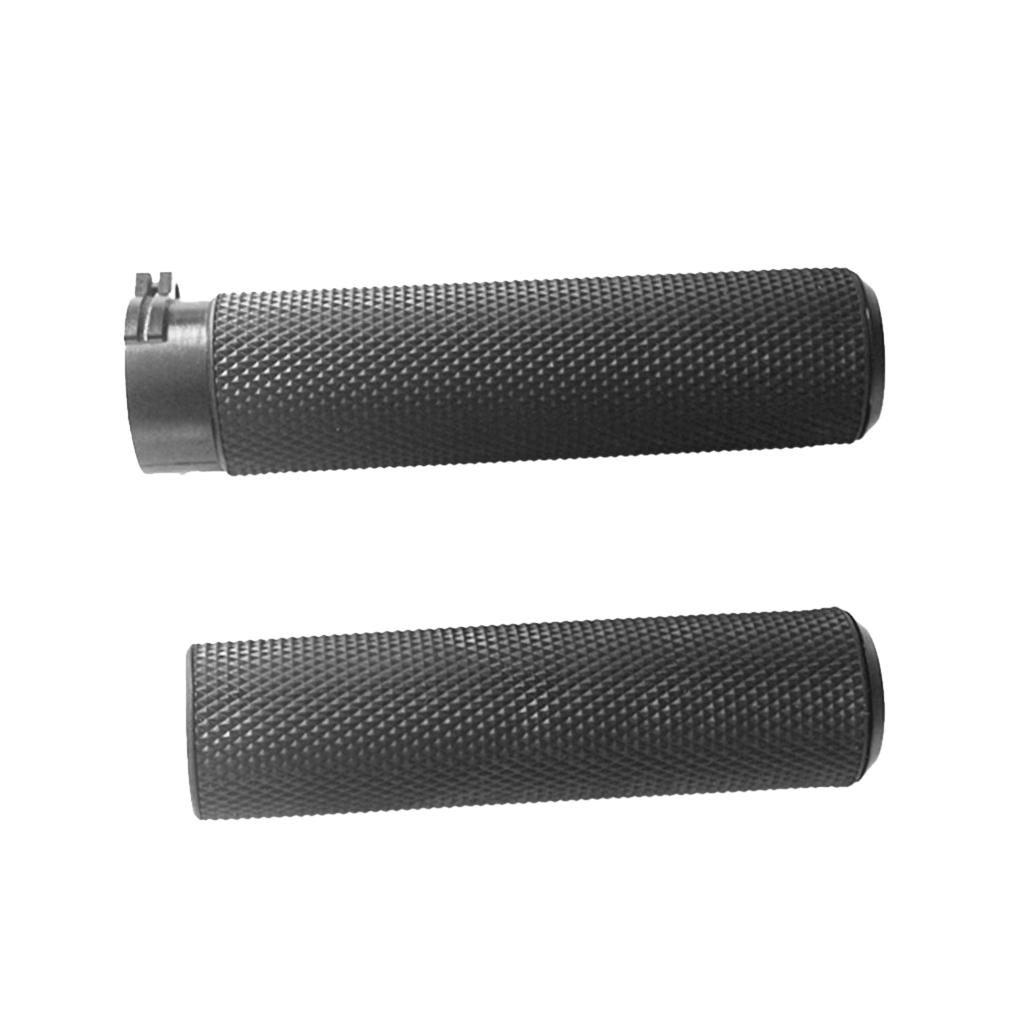 2pcs Black 1'' Motorbike Antiskid Handlebar Grips Fit Harley Glide 883 1200 X 48