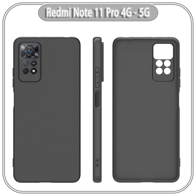 Ốp lưng cho Xiaomi Redmi Note 11 Pro 4G 5G bản quốc tế nhựa dẻo TPU Đen - che camera