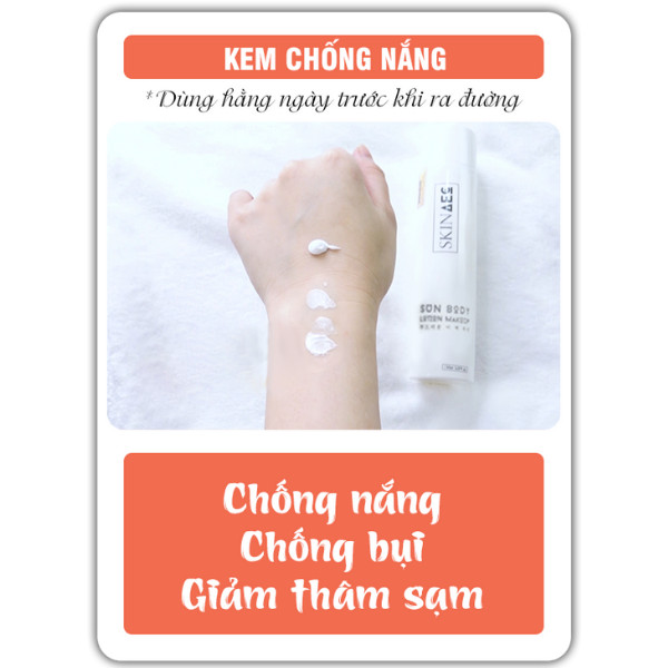 Skin AEC Sun Body Lotion Makeup  Kem Dưỡng Trắng Da Toàn Thân Ban Ngày (150ml) – Dưỡng Trắng Da Toàn Diện