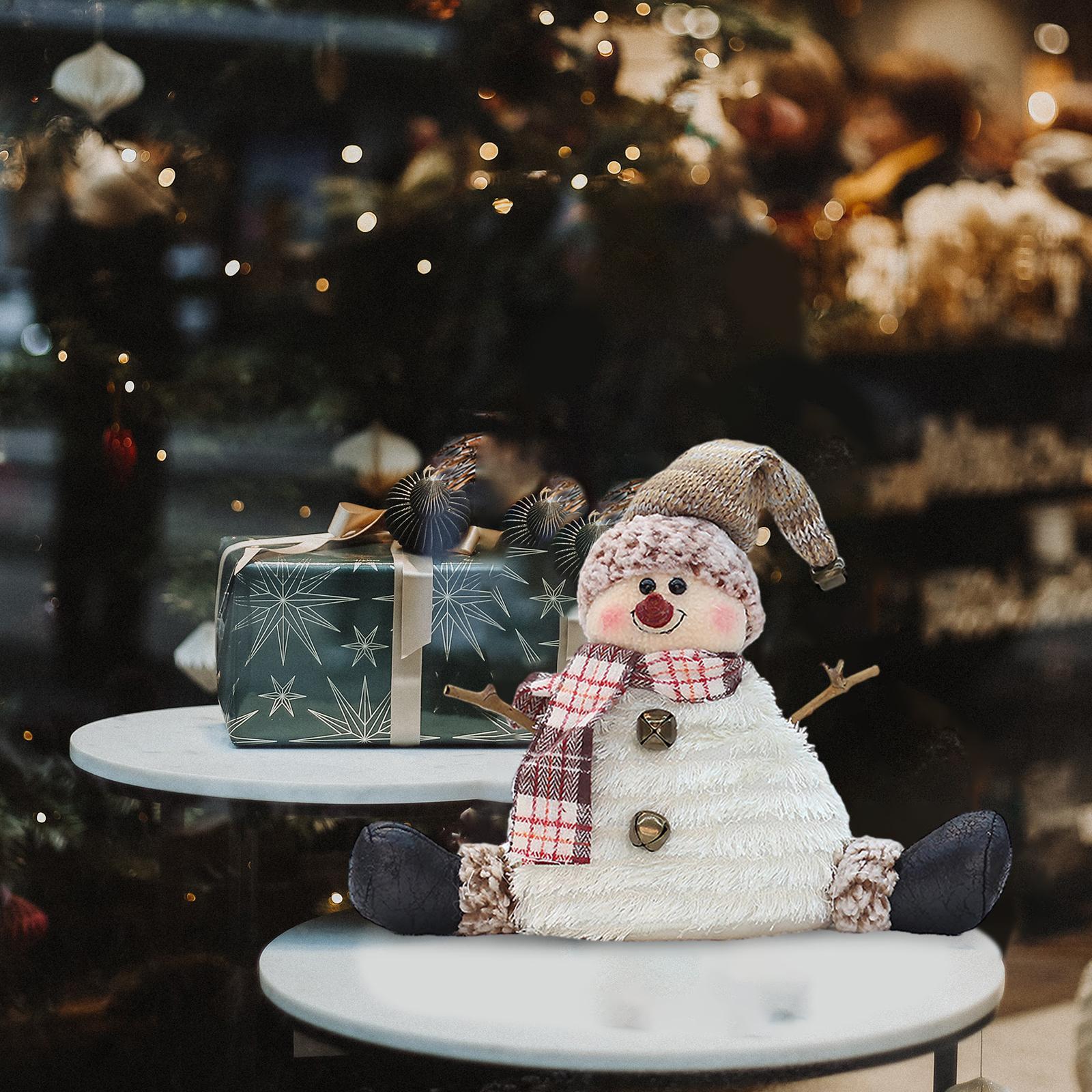 Christmas Dolls Tree Decor Christmas Gifts Snowman Doll Table Centerpiece Exquisite Cute Lovely Christmas Ornaments for Party