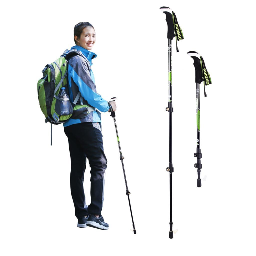 Carbon Fiber Telescopic Skiing Climbing Stick Trekking Hiking Pole