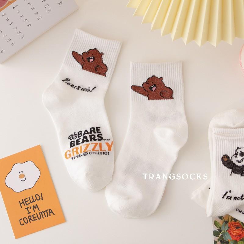 Tất cao cổ “WE BARE BEARS