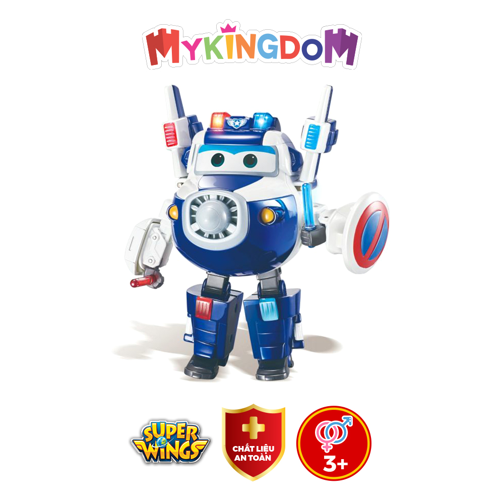 Đồ chơi mô hình SUPERWINGS Robot Biến Hình Cỡ Lớn Có Đèn Và Âm Thanh -Paul Siêu Cấp YW740925