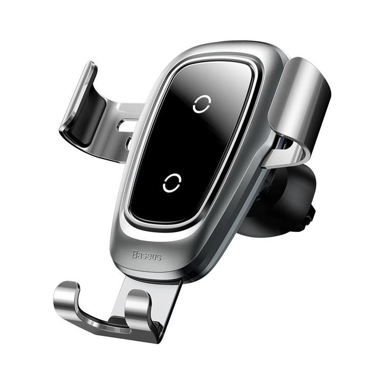 Giá đỡ điện thoại kiêm sạc không dây Baseus Metal Gravity Car Mount Trên ôtô - Hàng Chính Hãng