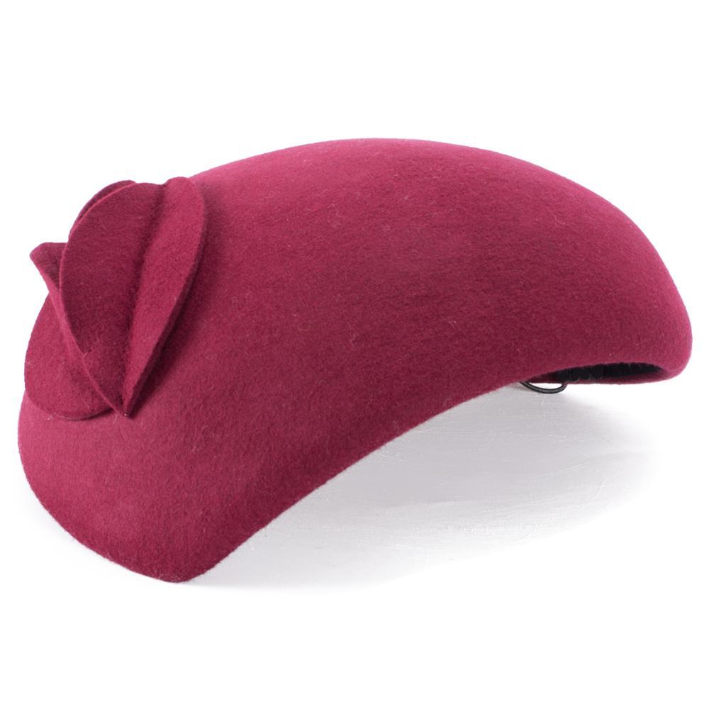Giọt Nước Nữ Phong Cách Anh Quốc Len Cảm Thấy Fascinator Nón Hoa Tâm Mũ Nồi