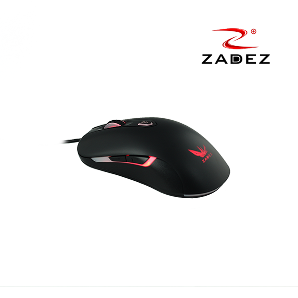 Chuột Gaming ZADEZ GT613M 4000DPI, 5 Mức DPI, 6 Phím Chức Năng, Đèn LED 4 Màu - Hàng Chính Hãng