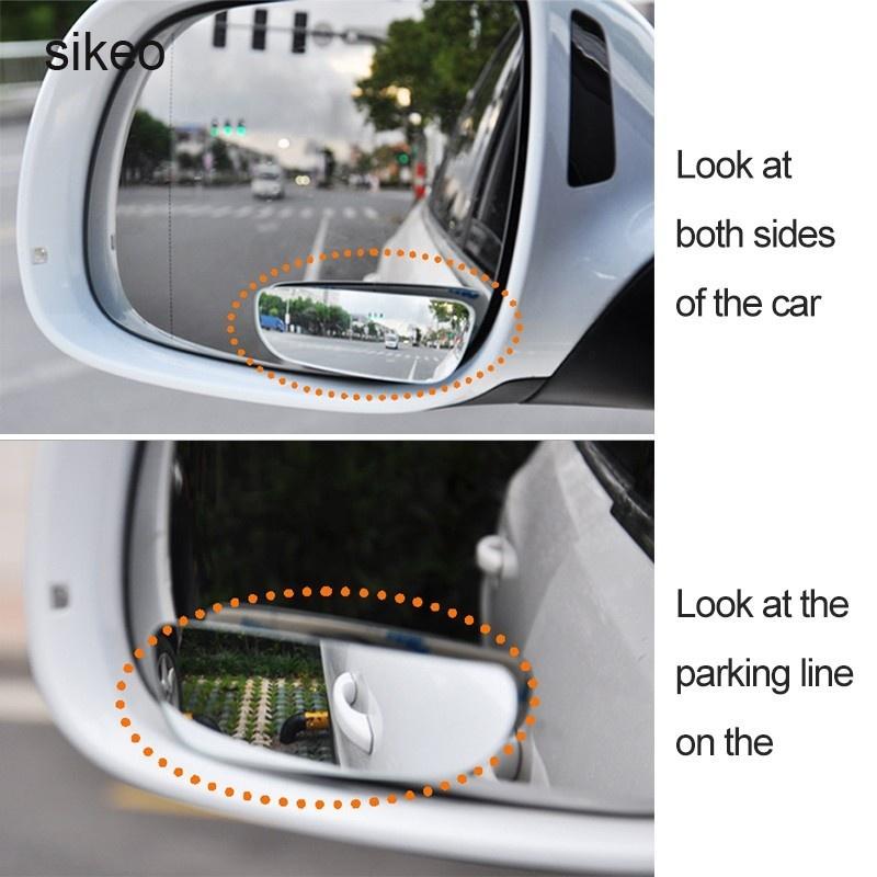 Set 2 Gương Chiếu Hậu Góc Rộng 360 Độ Cho Xe Hơi Xe Máy