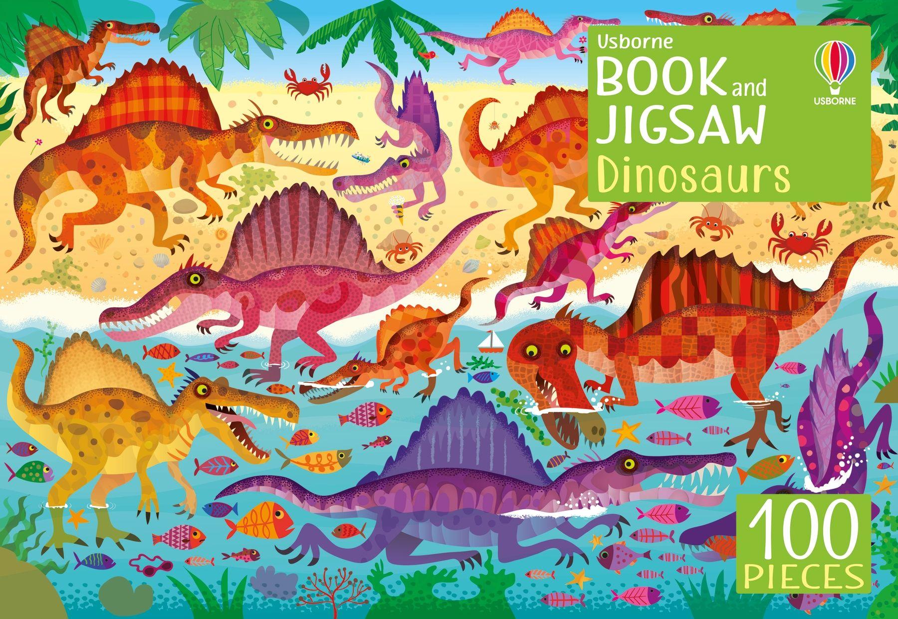 Usborne Book And Jigsaw Dinosaurs