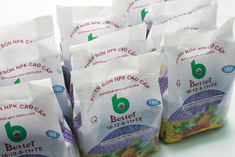Phân bón NPK cao cấp thương hiệu Better NPK 16-12-8-11+TE - Gói 1kg VTNN Nông Điền Trang