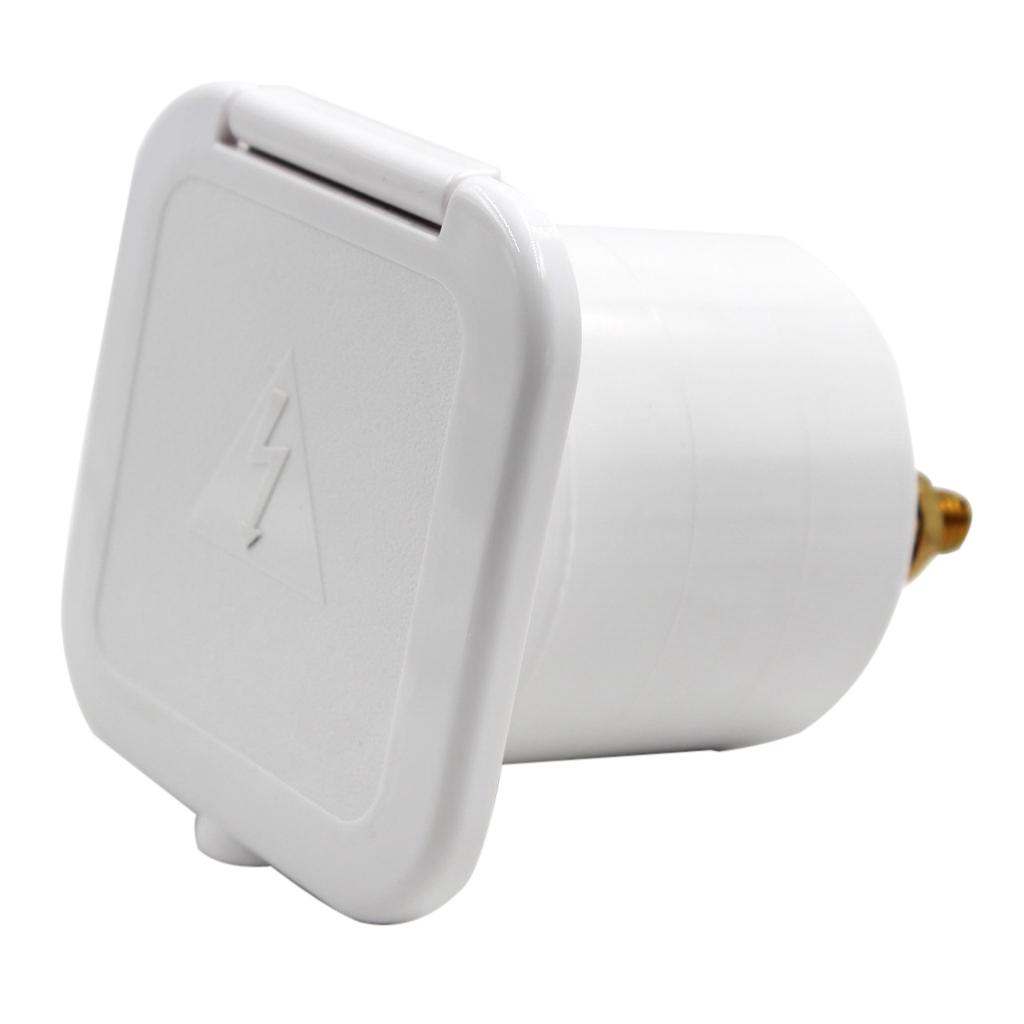 White Marine Battery Cut Off Isolator Switch Disconnect Key