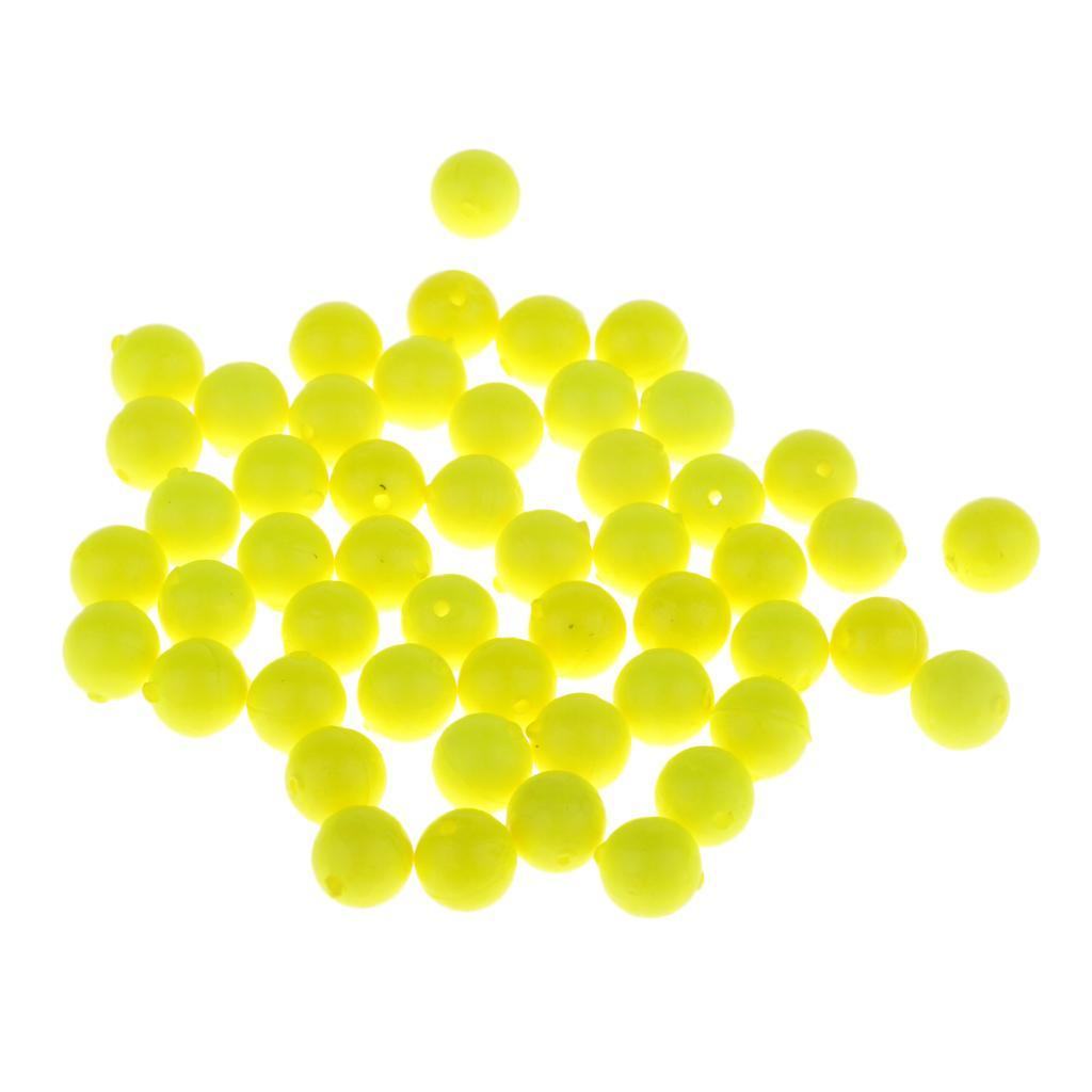 50pcs Ultralight Fishing Float Balls EVA Foam Indicators Drift Ball Bobbers Fishing Accessories