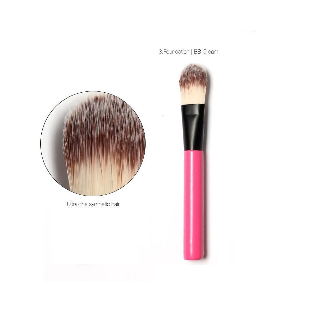 7 * Makeup Brushes Set Foundation Powder Brush Eyeshadow Eyeliner Lip