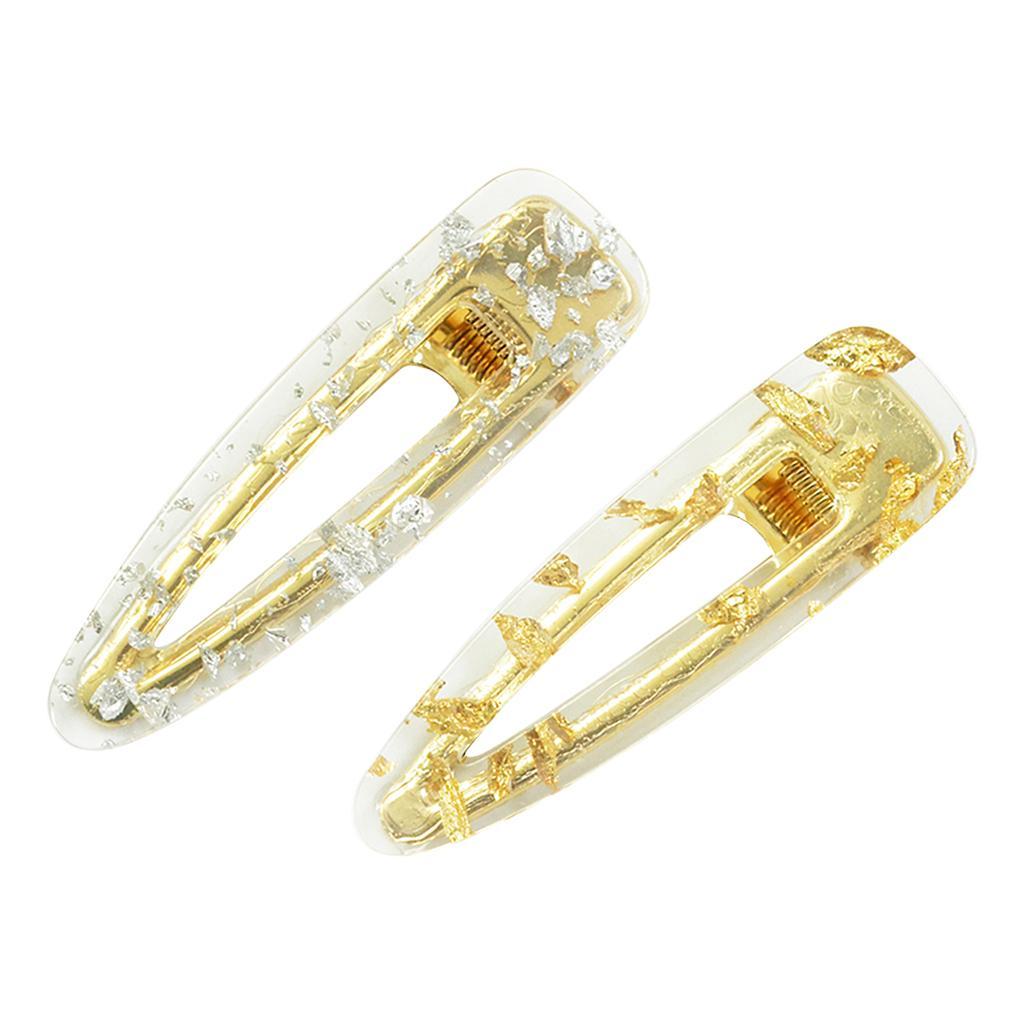 2Pcs Rhinestone Snap Hair Clips Large Hair Barrettes Hairpins Crystal Hair Clips for Women Girls Wedding Hair Accessories