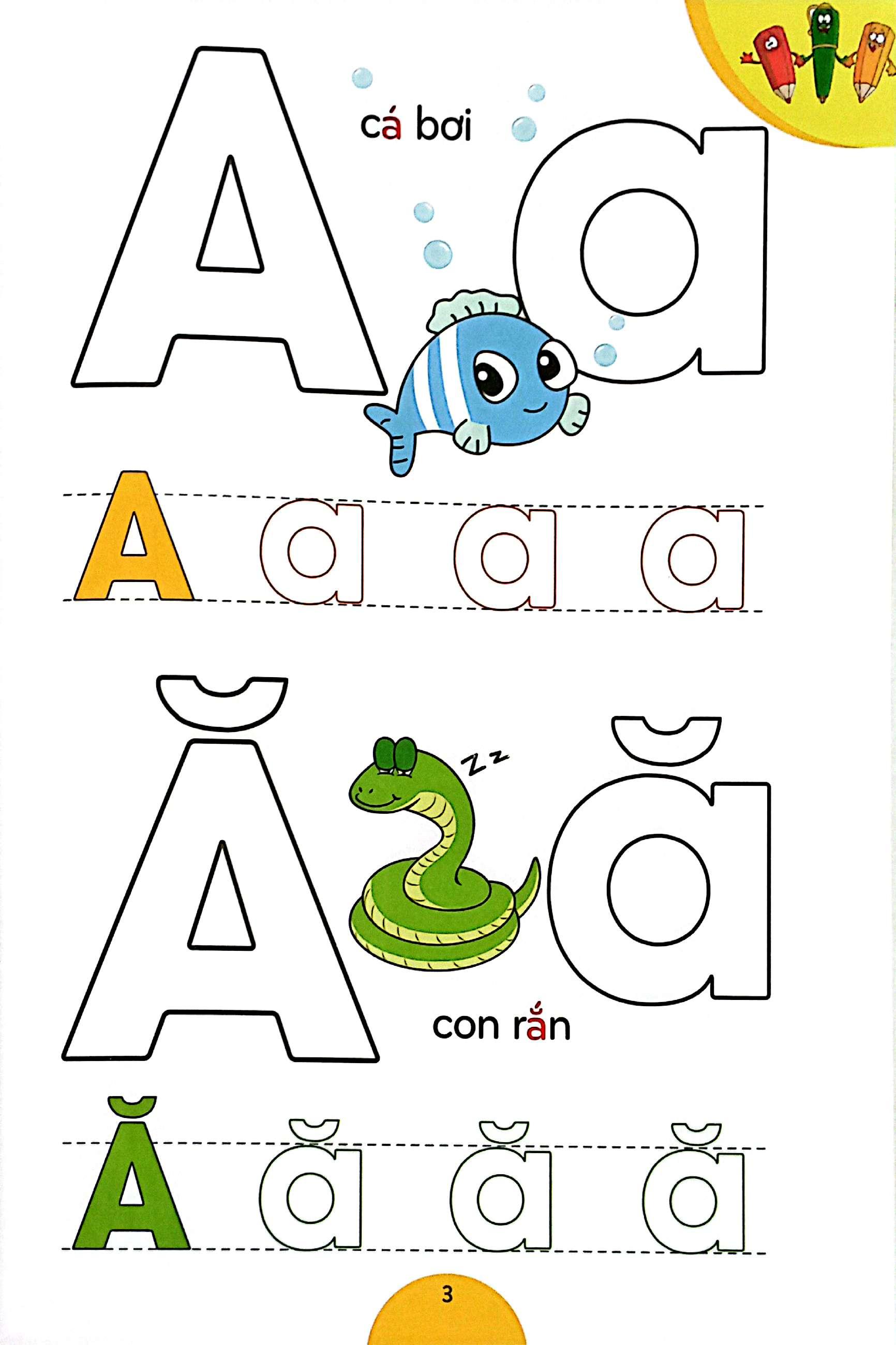 Sách - Quà Cho Bé - Bé Học Chữ Cái Và Tô Màu