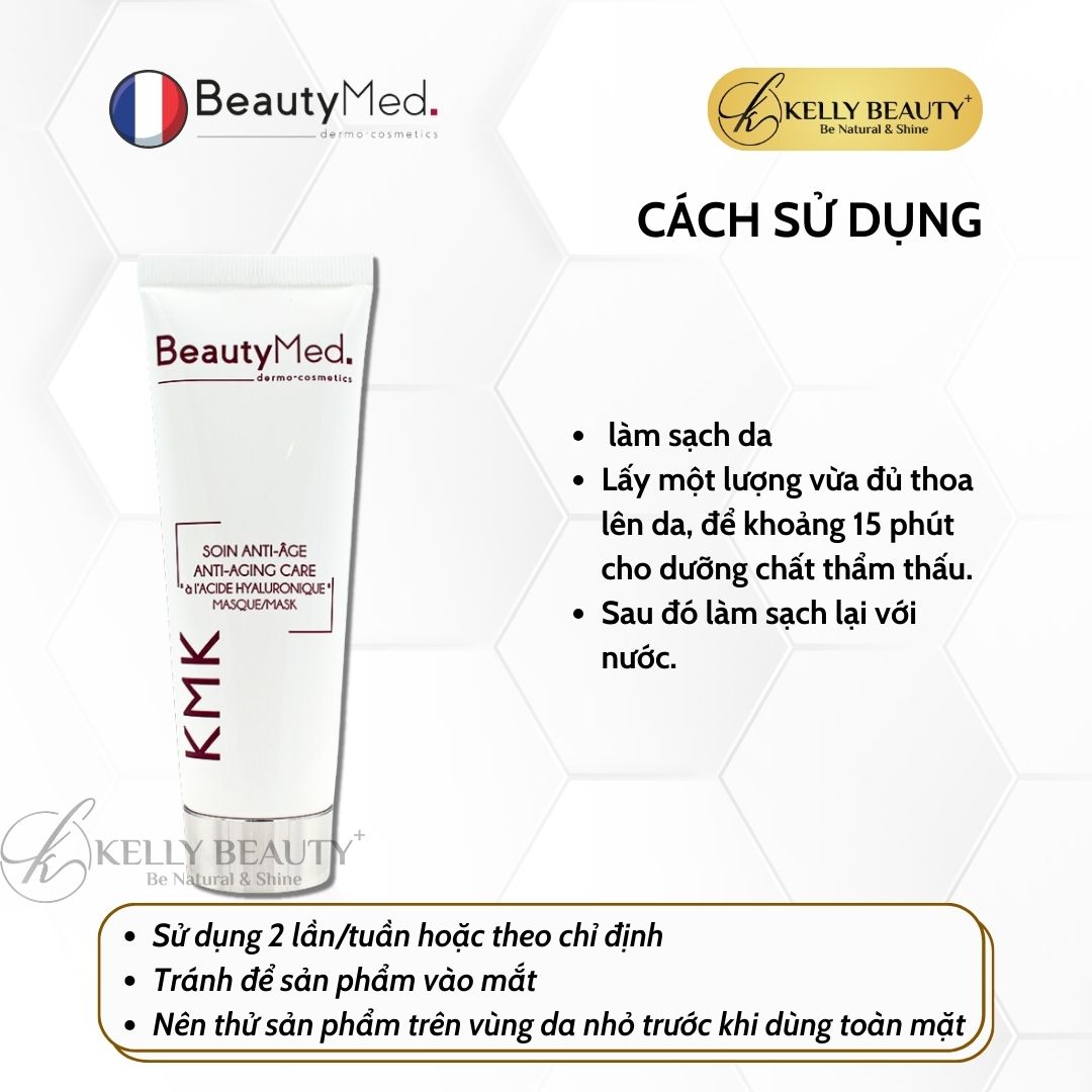 Mặt Nạ Cấp Ẩm Chống Lão Hóa Da BeautyMed KMK Anti-Aging Care Mask | Kelly Beauty