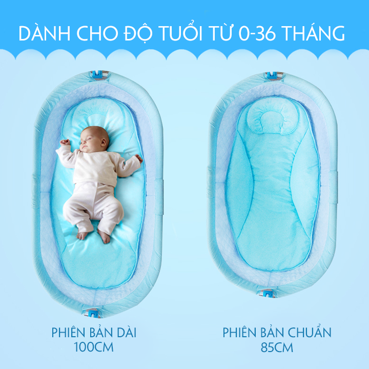 Nôi điện tự động KAWAII HOME, Nôi ru ngủ thông minh cho bé - Bảo hành 12 tháng
