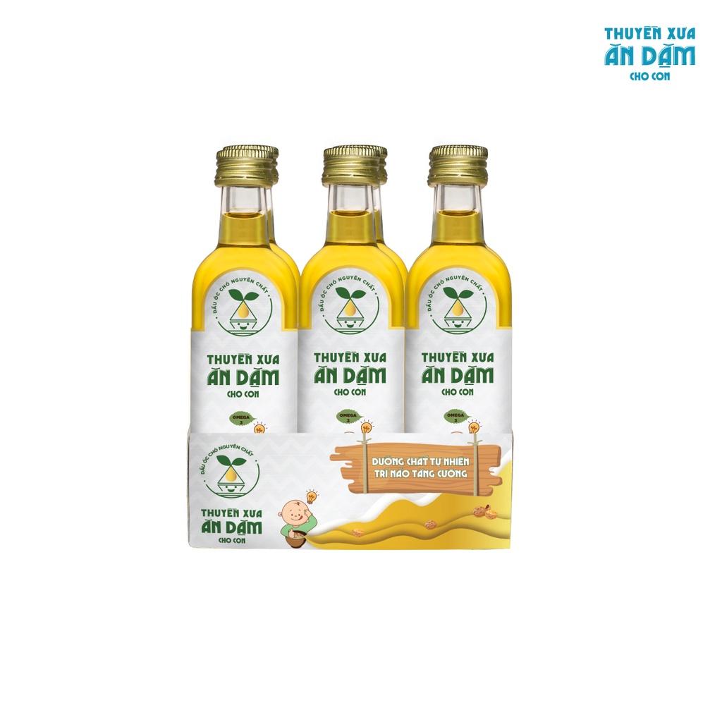 Combo 6 chai Dầu óc chó Nguyên chất Thuyền Xưa Ăn Dặm cho con 65ml