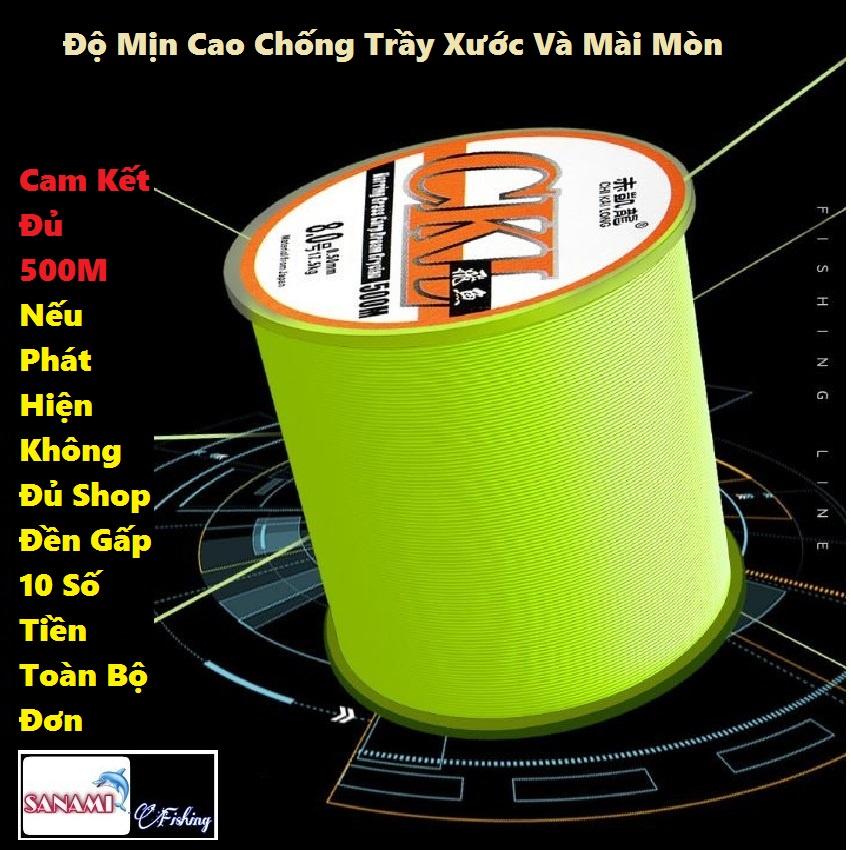 Cước Câu Cá Nhật Bản CKL 500M Vô Cùng Dẻo Dai,Độ Bền Cao Và Cắt Nước Tốt DCR2 - Sanami Fishing