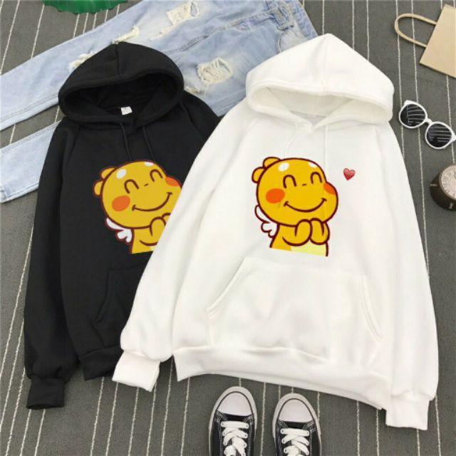 Áo đôi thu đông chất nỉ dày dặn, áo cặp hoodie unisex basic