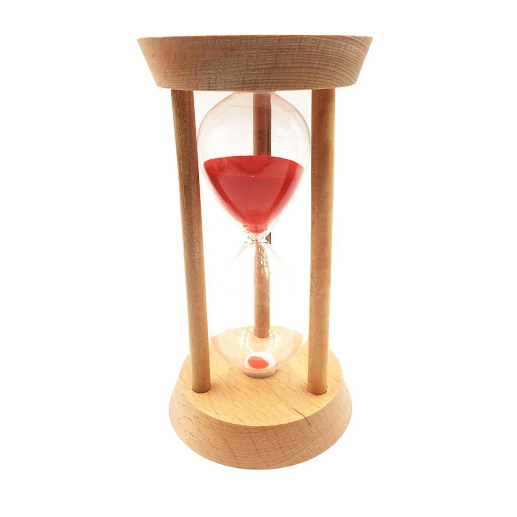20 Minutes Wooden Sand Glass Timer Clock Hourglass Home Office Desktop Decor