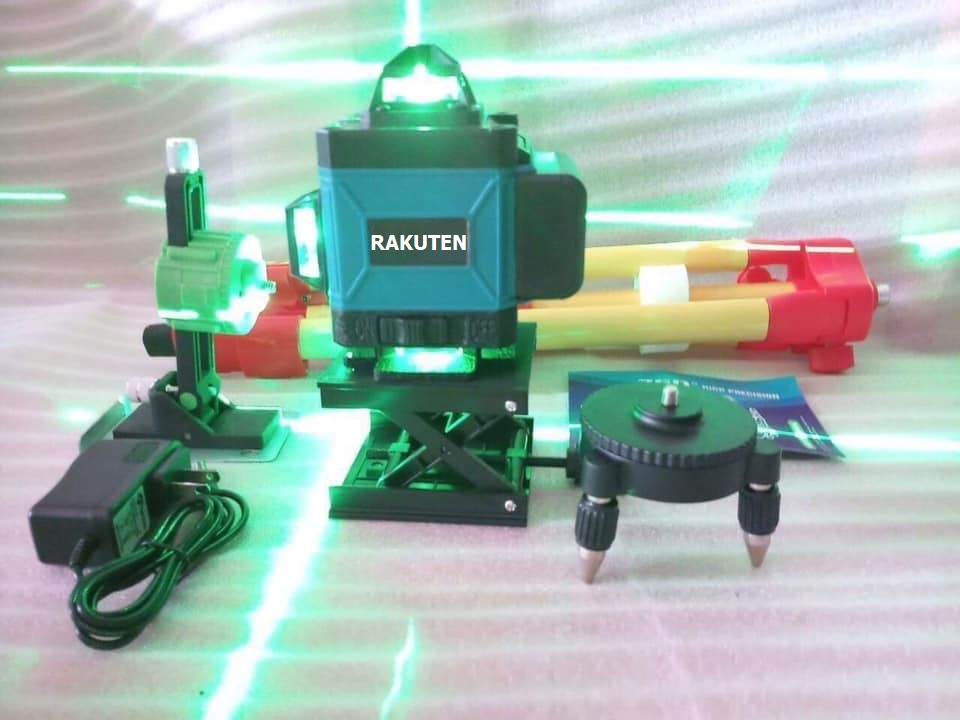 Máy cân bằng tia laser RAKUTEN 555 Máy bắn cốt, máy cân mực, Máy đánh thăng bằng laser 5 tia xanh thế hệ mới 2021