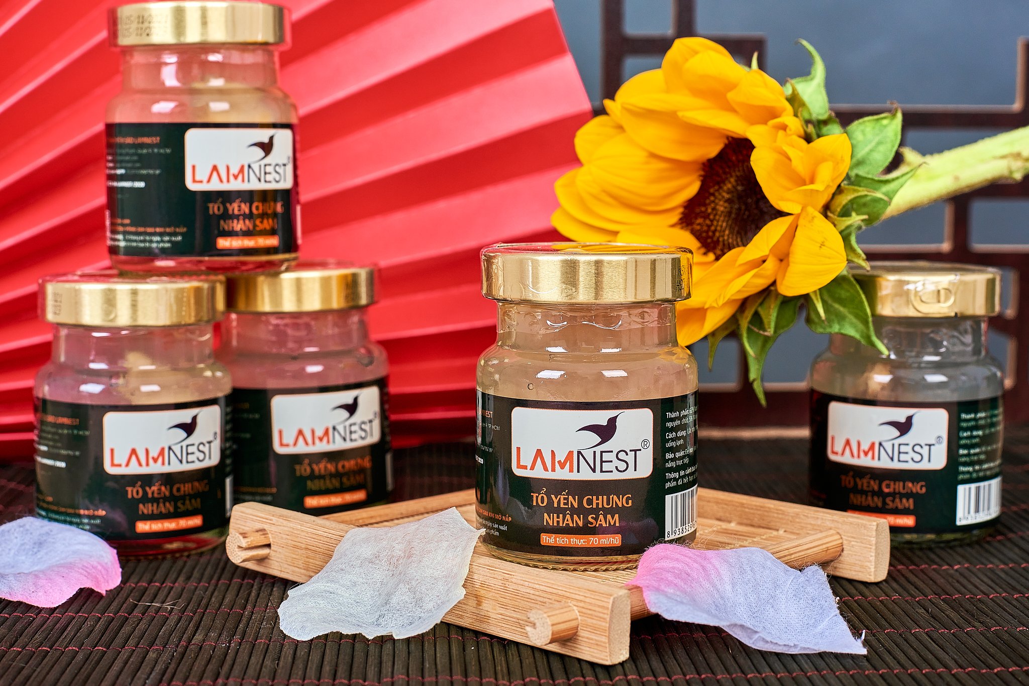 Combo 3 hủ yến chưng NHÂN SÂM 28% yến bổ dưỡng - Lamnest