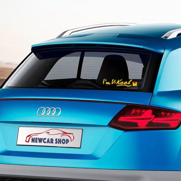 Miếng Dán Trang Trí Trên Ô TÔ V-Kool, Decal Tem Dán Xe Ô Tô Thể Thao Bền Đẹp