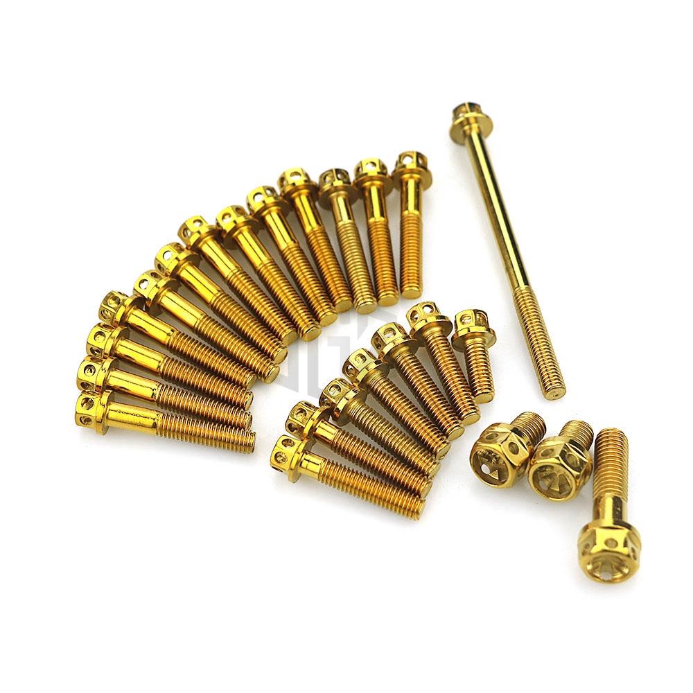 Bộ ốc máy kiểu vương niệm Motorcycle Crankcase Screw Engine Screw For Honda CLACK125 All Year
