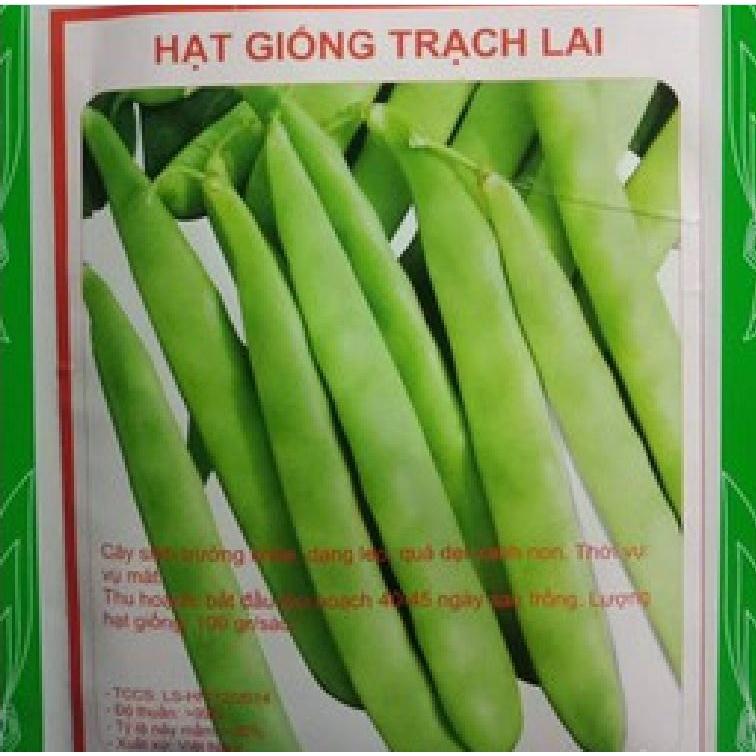 Hạt giống đậu cove tứ quý dạng leo - giống quả dẹp CT147 - Gói 10gram