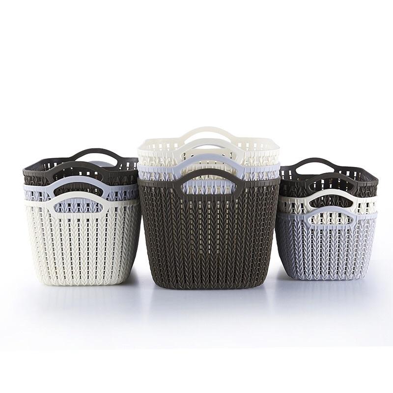 Sọt nhựa đan mây size L