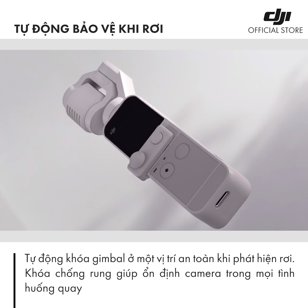 DJI Osmo Pocket 2 Sunset White Máy quay phim  Chống Rung 4K 60fps  Hàng chính hãng