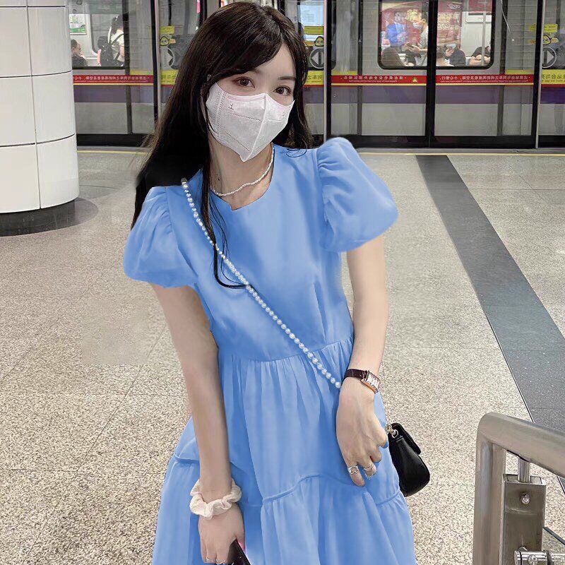 Đầm Babydoll Dáng Dài Ulzzang Hàn Quốc Điệu Đẹp Nhẹ Nhàng