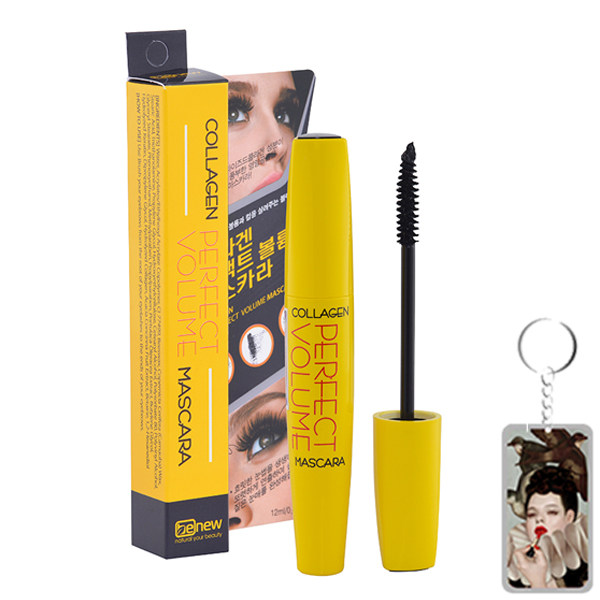 Mascara Cong và Dưỡng Dài Mi Dabo Collagen Perfect Volume Hàn Quốc Tặng Móc khoá