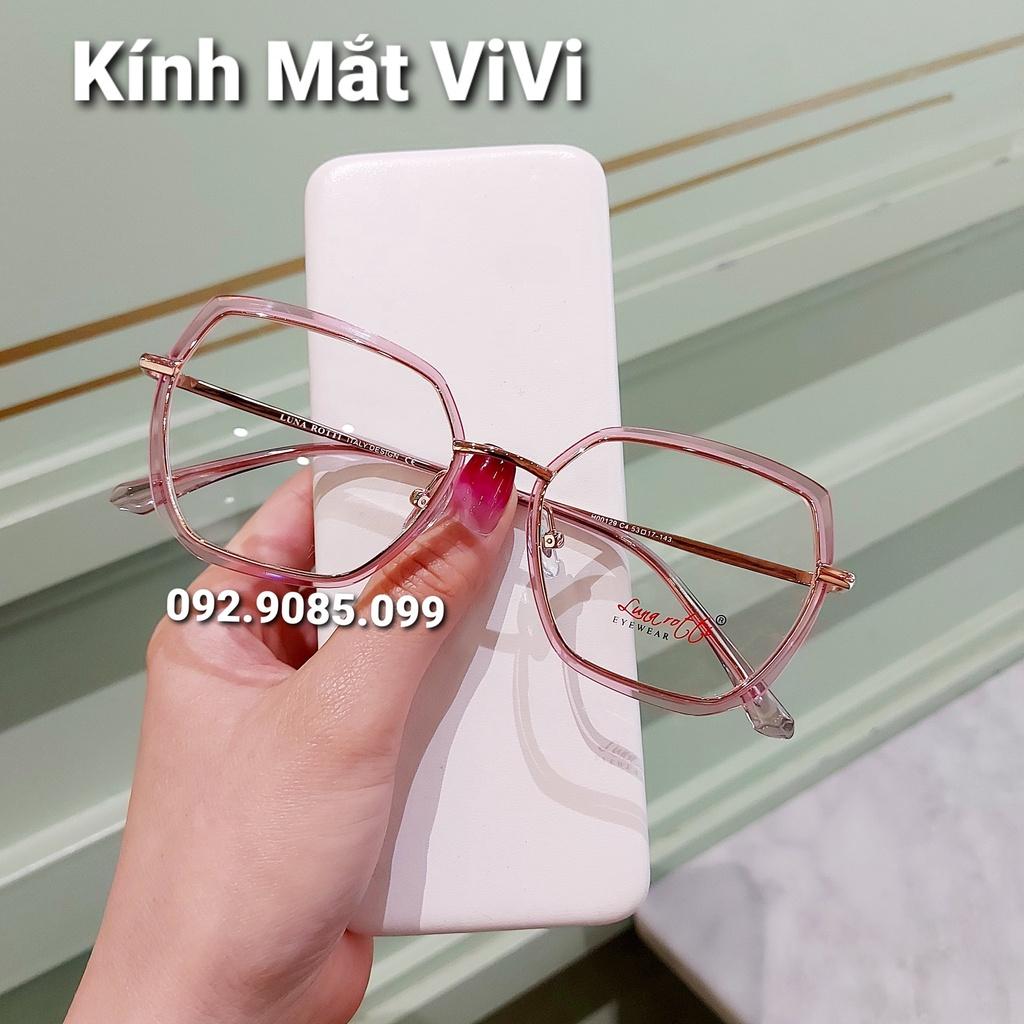 Gọng kính cận thiết kế dáng vát độc đáo, màu sắc nổi bật