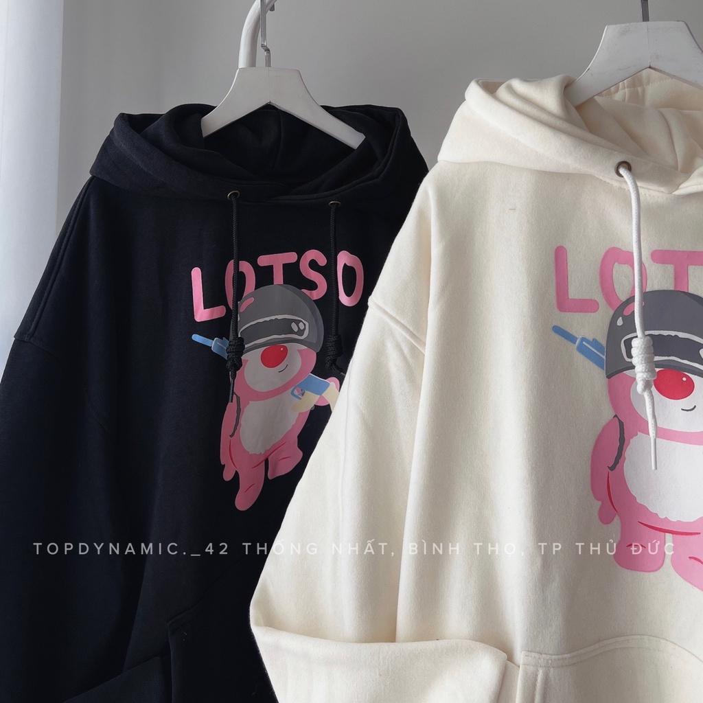 Áo Hoodie nỉ "GẤU ĐỘI MŨ" / form rộng unisex
