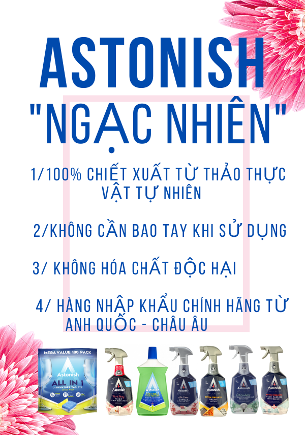 Bình xịt vệ sinh nhà tắm Astonish hương chanh C6940 (750ml)