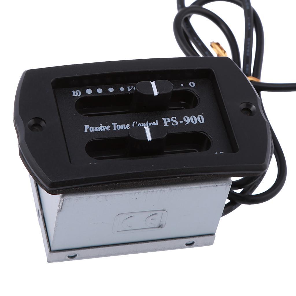 2-Band Preamplifier EQ Equalizer Pickup for Acoustic Guitar Parts