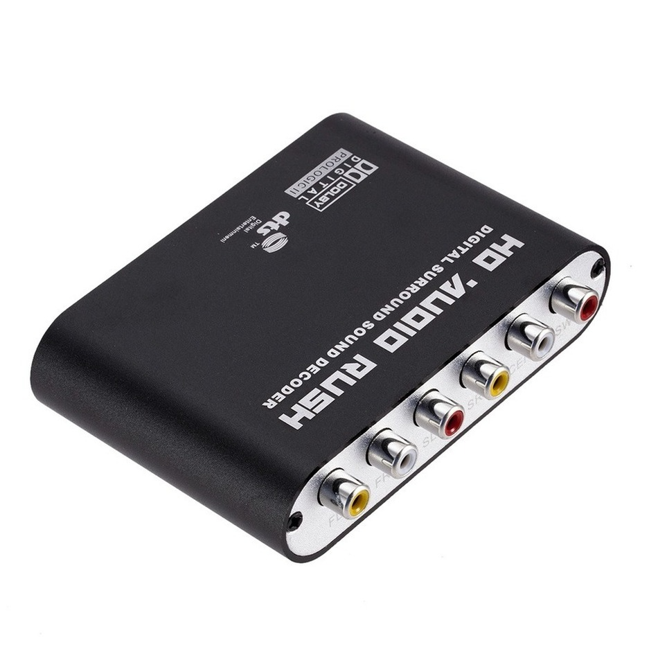 WvvMvv AC3 Âm Thanh Kỹ Thuật Số Sang Analog 5.1 Kênh Âm Thanh Nổi DAC Bộ Chuyển Đổi Quang Học SPDIF Đồng Trục AUX 3.5Mm Sang 6 Bộ Giải Mã RCA Bộ Khuếch Đại