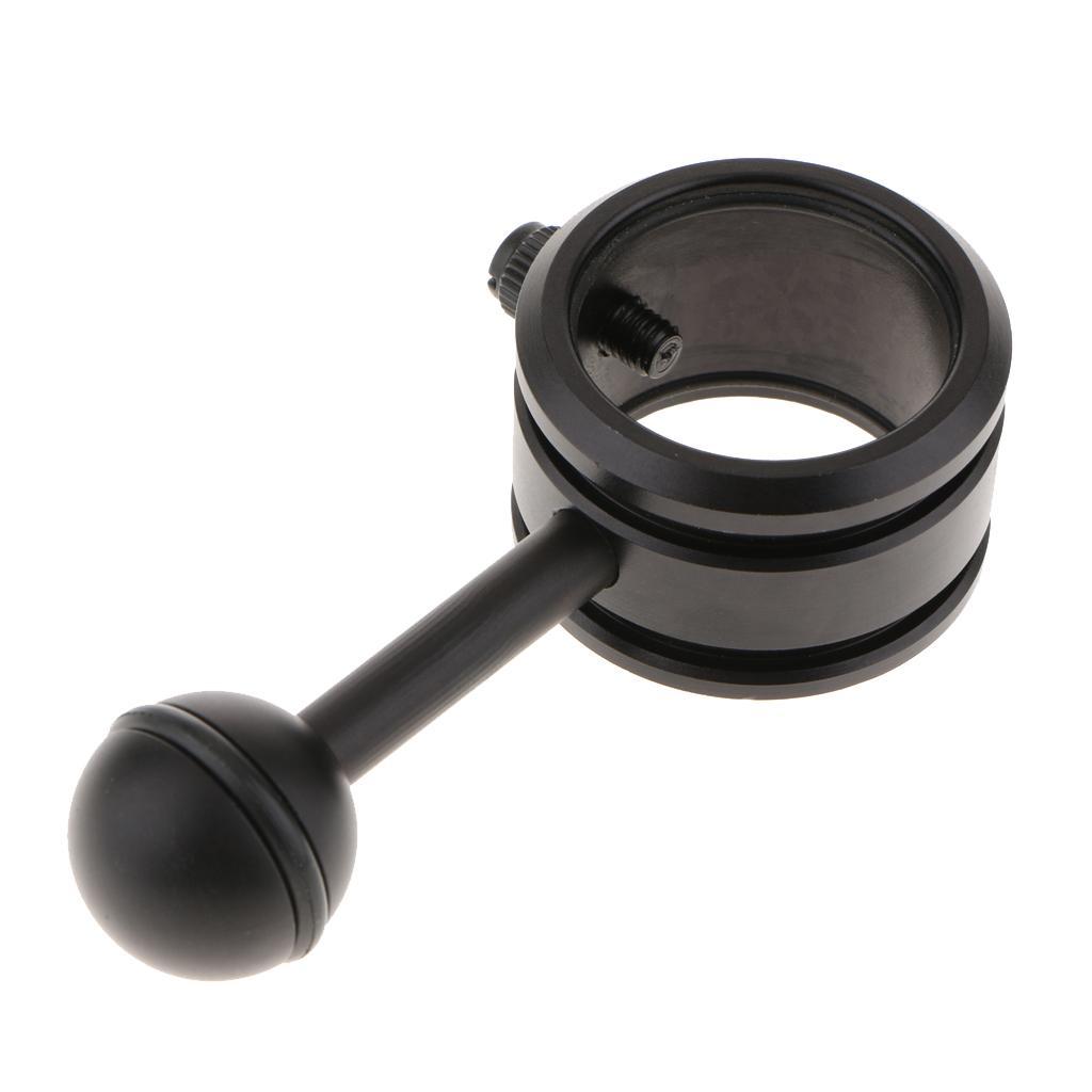 Ball Mount Multifunction Clamp for Diving Underwater Photography Torch Black