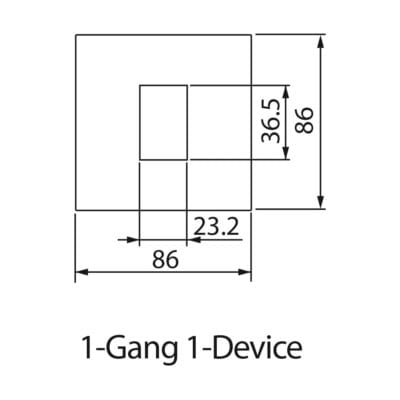 Mặt vuông cho 1 thiết bị - Panasonic Việt Nam