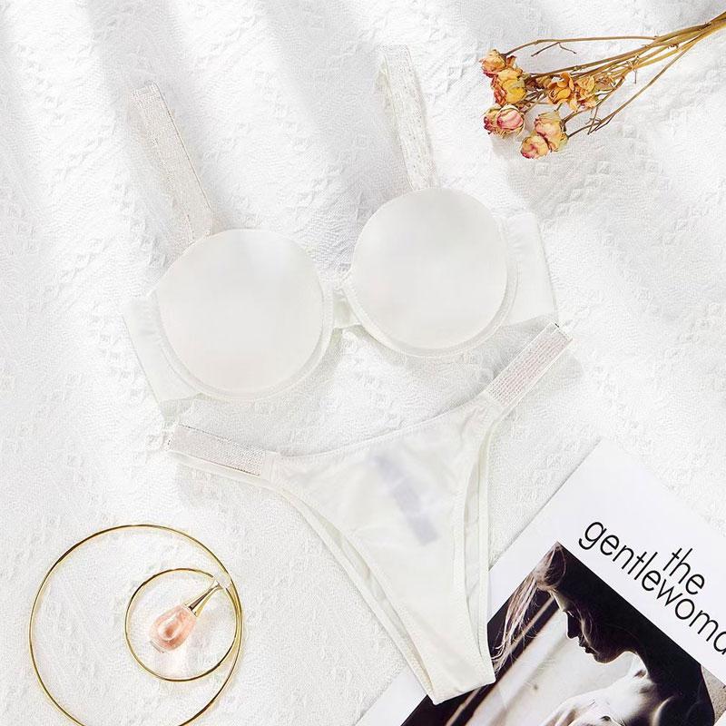 Quần Lót Nữ Bộ Push Up Bra Gợi Cảm Áo Lót Bộ Sáng Bóng Thời Trang Áo Bralette Nữ Bộ Đồ Lót Thoải Mái Áo Lót Nữ Hàng Đầu